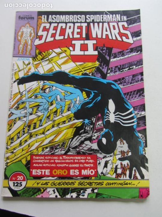 C&oacute;mics: SECRET WARS II N&ordm; 20 SPIDERMAN FORUM arx96