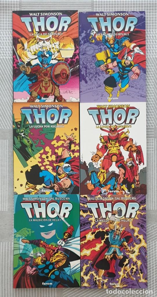 C&oacute;mics: THOR de WALTER SIMONSON. Lote de 6 tomos. Comics Forum 1998 - Foto 1