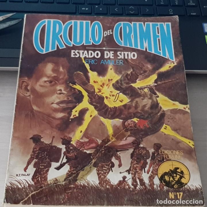C&oacute;mics: ESTADO DE SITIO, CIRCULO DEL CRIMEN N&ordm; 17, ED. FORUM, 1983, DEFECTO - Foto 1