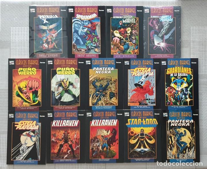 C&oacute;mics: CLASICOS MARVEL B/N. Colecci&oacute;n completa de 14 tomos. Comics Forum 1997 - Foto 1