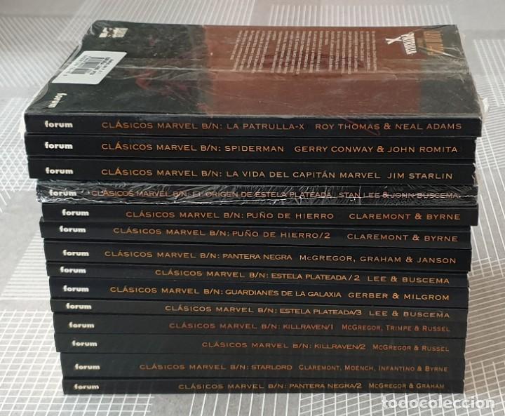 C&oacute;mics: CLASICOS MARVEL B/N. Colecci&oacute;n completa de 14 tomos. Comics Forum 1997 - Foto 2