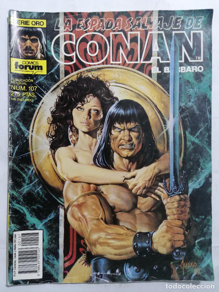 C&oacute;mics: LA ESPADA SALVAJE DE CONAN EL BARBARO, N&ordm; 107 - Foto 1
