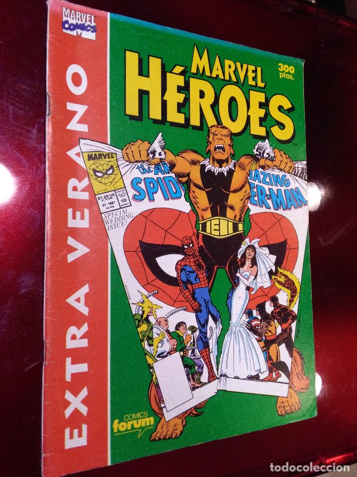 C&oacute;mics: MARVEL HEROES EXTRA VERANO 1991 PRIMERA EDICION FORUM - Foto 1