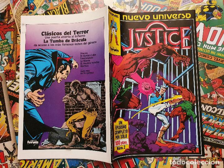 C&oacute;mics: JUSTICE VOL. # 2 (FORUM) - NUEVO UNIVERSO - 1988 - Foto 2