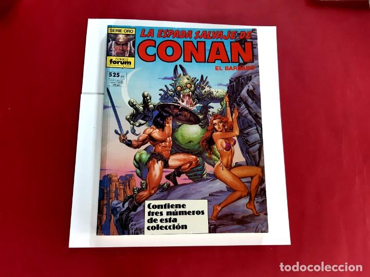 C&oacute;mics: RETAPADO LA ESPADA SALVAJE DE CONAN SERIE ORO - Foto 1
