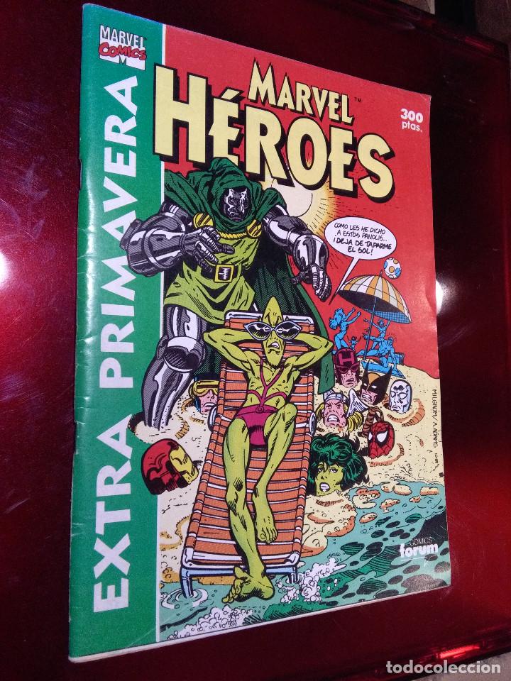 C&oacute;mics: MARVEL HEROES EXTRA PRIMAVERA 1991 PRIMERA EDICION FORUM - Foto 1