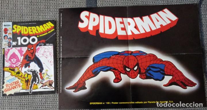 C&oacute;mics: COMIC SPIDERMAN N&ordm; 100 FORUM. CON POSTER. - Foto 1