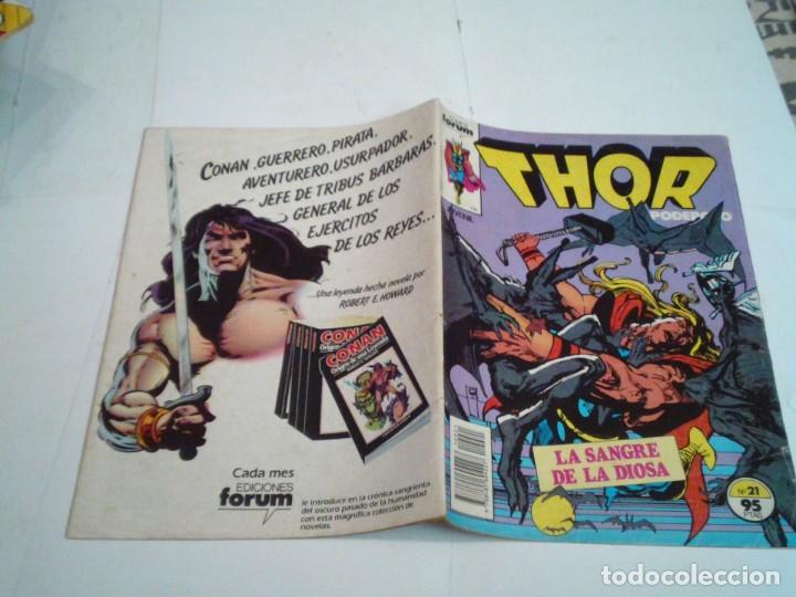 C&oacute;mics: EL PODEROSO THOR - NUMERO 21 - FORUM - NORMAL ESTADO -GORBAUD - CJ 144 - Foto 2