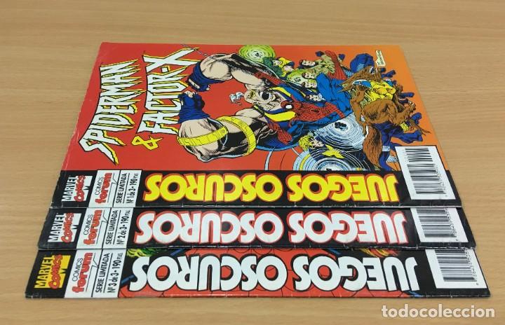 C&oacute;mics: C&Oacute;MIC SPIDERMAN Y FACTOR X - JUEGOS OSCUROS (1994) - SERIE COMPLETA LIMITADA A 3 C&Oacute;MICS - Foto 1