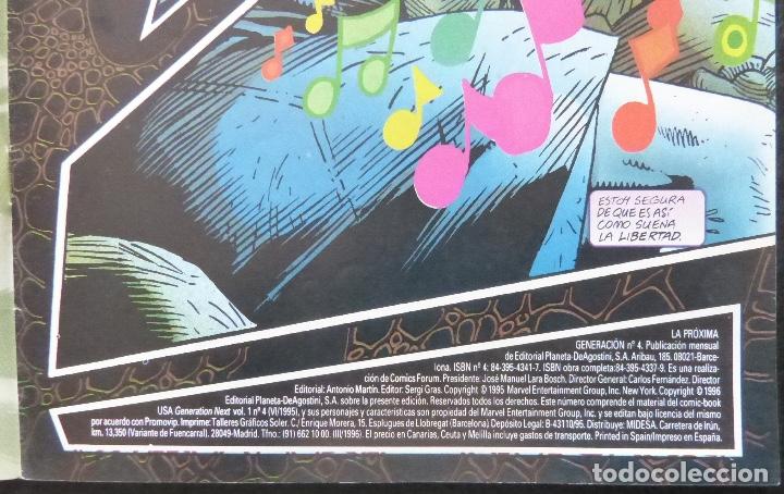 C&oacute;mics: Comic La proxima generacion,X-Men,Marvel comics/Forum,1996,Numero 4 - Foto 3