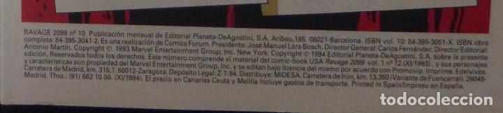 C&oacute;mics: Comic RAVAGE 2099,Numero 10 de 12,Stan Lee,1994, Comics Marvel - Foto 2