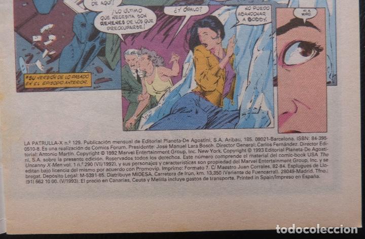 C&oacute;mics: Comic Patrulla X,N&ordm; 129,A&ntilde;o 1993,Forum, Marvel Comics. - Foto 3
