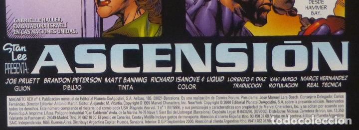 C&oacute;mics: Comic MAGNETO REX,Numero 1 de 3,Marvel Comics,Forum,Stan Lee,2000 - Foto 5