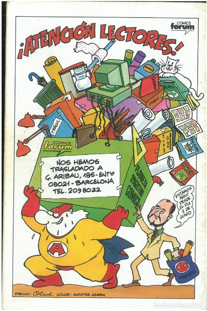 C&oacute;mics: FACTOR X. N&ordm; 65. 1988. VOLUMEN 1. EDITORIAL FORUM. C-71 - Foto 2