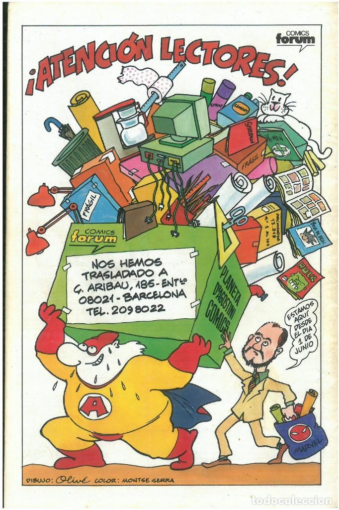 C&oacute;mics: FACTOR X. N&ordm; 65. 1988. VOLUMEN 1. EDITORIAL FORUM. C-71 - Foto 2