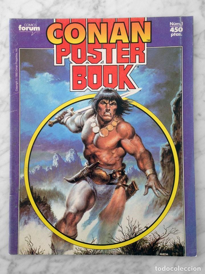 C&oacute;mics: CONAN POSTER BOOK - N&ordm; 1 - COMICS FORUM - 1992 - Foto 1