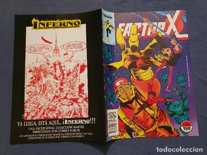 C&oacute;mics: FACTOR X VOL. 1 # 20 (FORUM) - 1989 - Foto 2