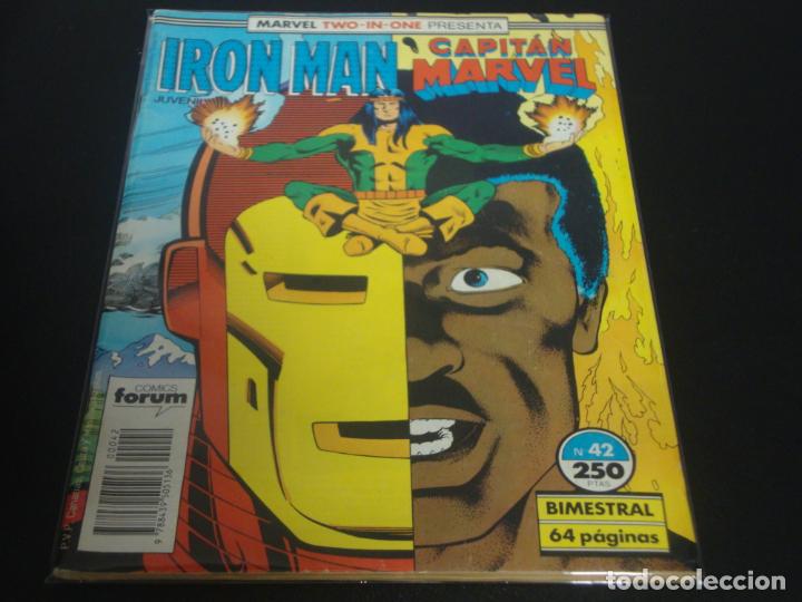 C&oacute;mics: Marvel two in one 42 Capitan Marvel Iron Man - Foto 1