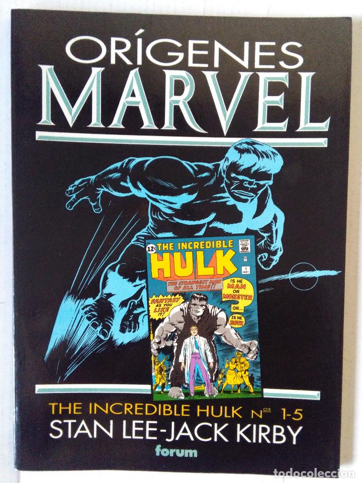 C&oacute;mics: ORIGENES MARVEL-INCREDIBLE HULK 1 AL 5 - Foto 1