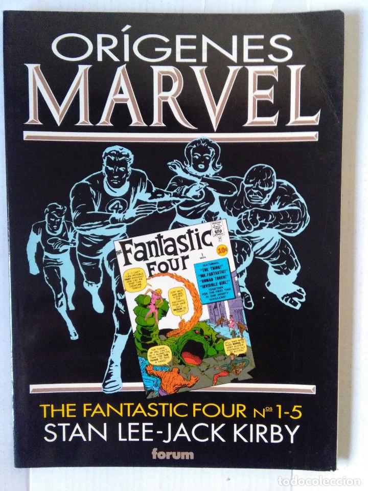 C&oacute;mics: ORIGENES MARVEL-THE FANTASTIC FOUR 1 AL 5 - Foto 1