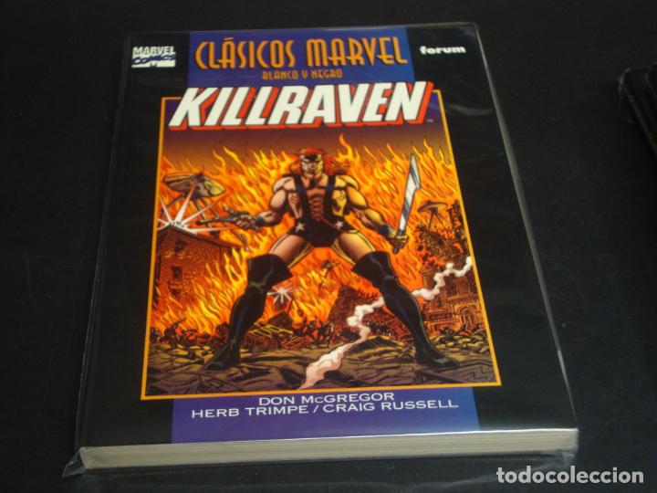C&oacute;mics: Clasicos Marvel Blanco y Negro Killraven IMPECABLE - Foto 1