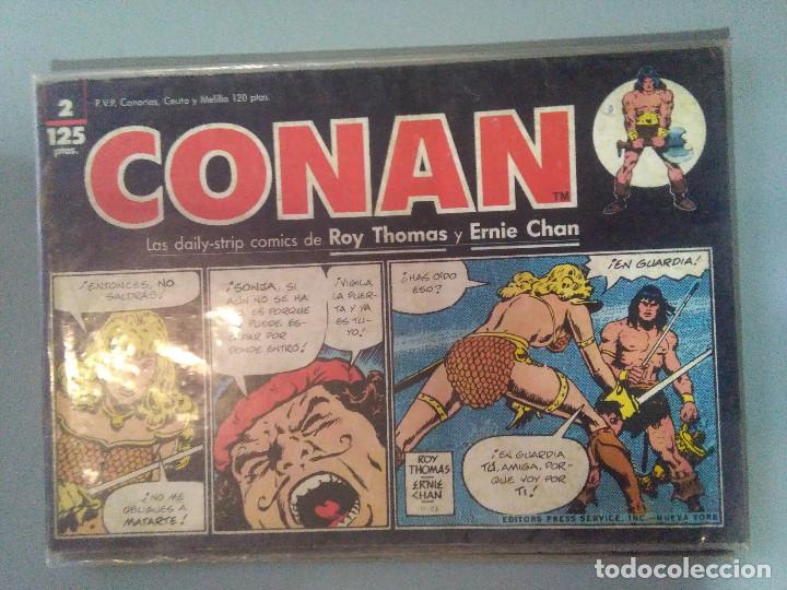 C&oacute;mics: CONAN LAS DAILY STRIP COMICS DE ROY THOMAS ERNIE CHAN 2 - Foto 1