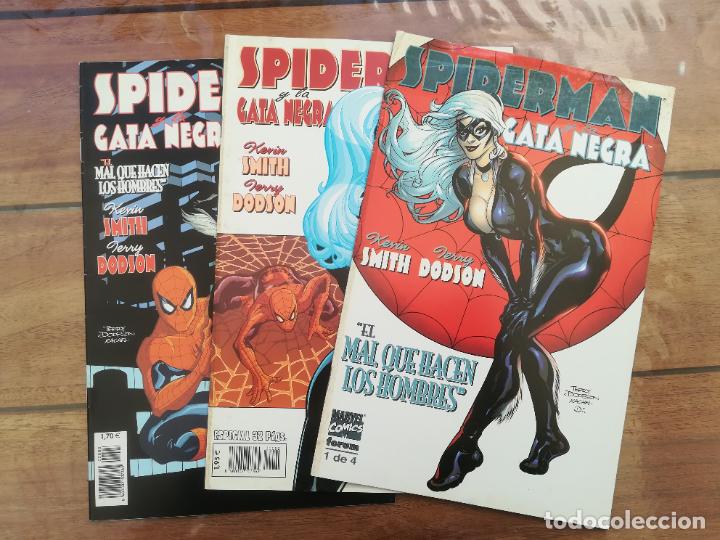 C&oacute;mics: SPIDERMAN/GATA NEGRA. LOTE DEL 1 AL 3 (DE 4). FORUM - Foto 1