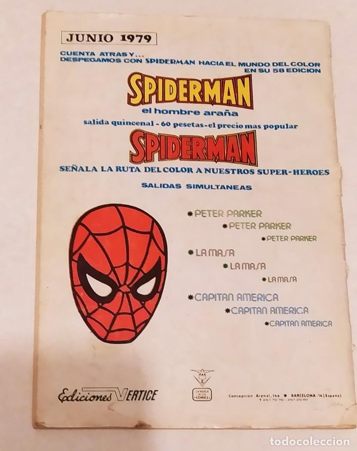 C&oacute;mics: SPIDERMAN VOL. 3 N&ordm; 63-A - COMICS VERTICE - MARVEL A&Ntilde;O 1979 - Foto 3