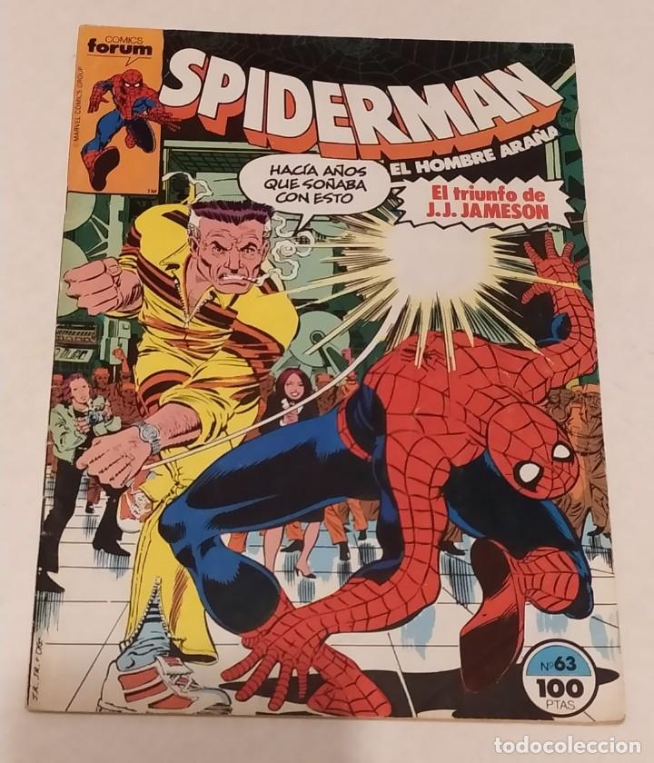 C&oacute;mics: SPIDERMAN N&ordm; 63 - COMICS FORUM - MARVEL A&Ntilde;O 1983 - Foto 1