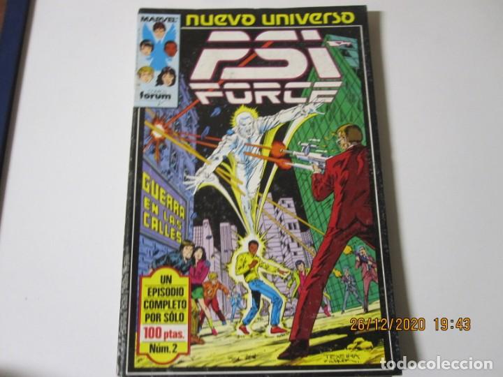 C&oacute;mics: LOTE DE COMIC DE PSI FORCE DE NUEVO UNIVERSO N&ordm; 1/2/3/4DE MARVEL FORUM - Foto 2