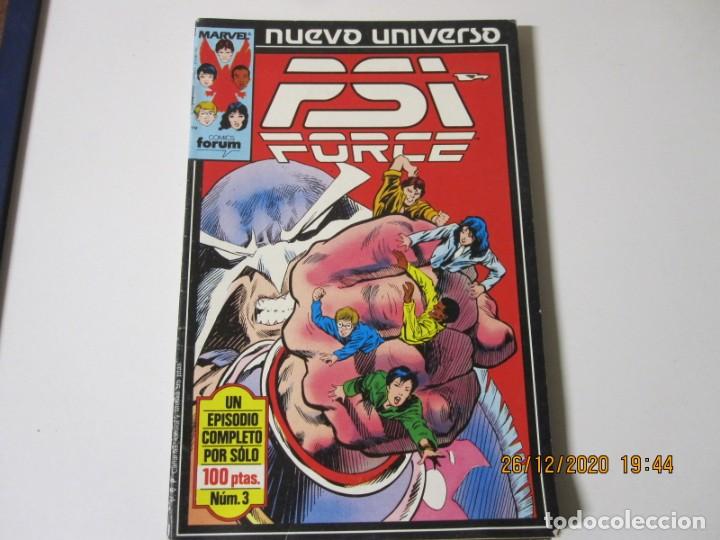 C&oacute;mics: LOTE DE COMIC DE PSI FORCE DE NUEVO UNIVERSO N&ordm; 1/2/3/4DE MARVEL FORUM - Foto 3