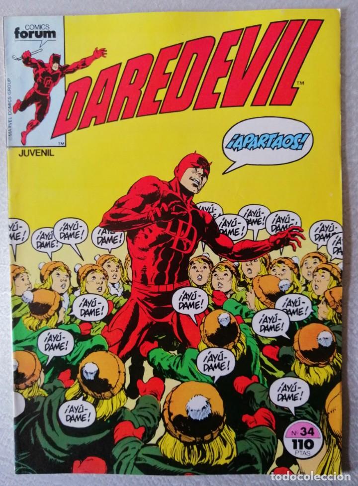 C&oacute;mics: DAREDEVIL N&ordm; 34 - FORUM 1985 BUEN ESTADO - Foto 1