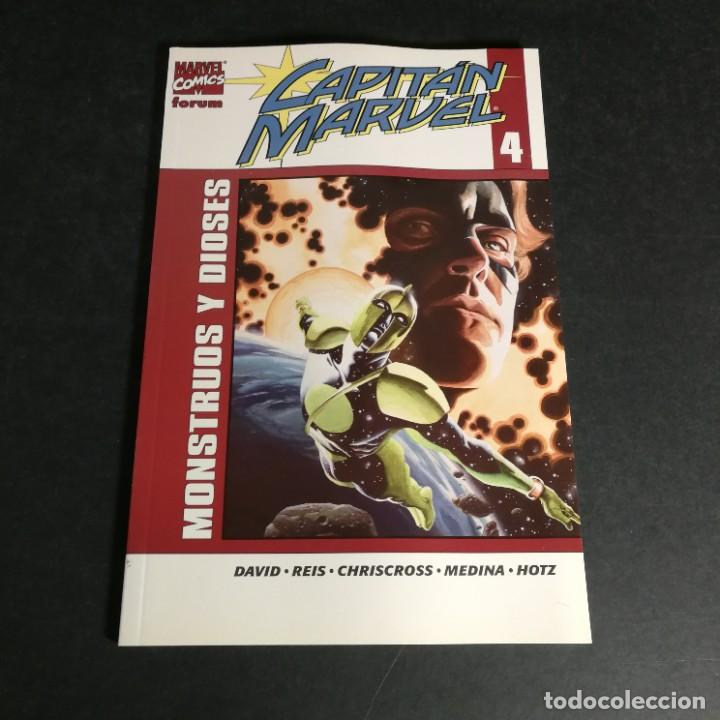 C&oacute;mics: Marvel Comics Forum Capit&aacute;n Marvel Monstruos y Dioses 4 planeta Como nuevo - Foto 1