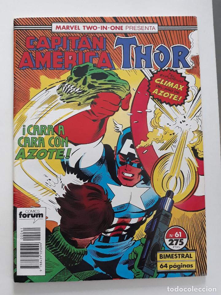 C&oacute;mics: MARVEL TWO-IN-ONE CAPITAN AMERICA THOR vol 1 N&ordm; 61 Forum - Foto 1