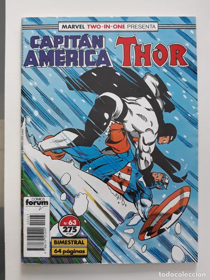 C&oacute;mics: MARVEL TWO-IN-ONE CAPITAN AMERICA THOR vol 1 N&ordm; 63 Forum - Foto 1