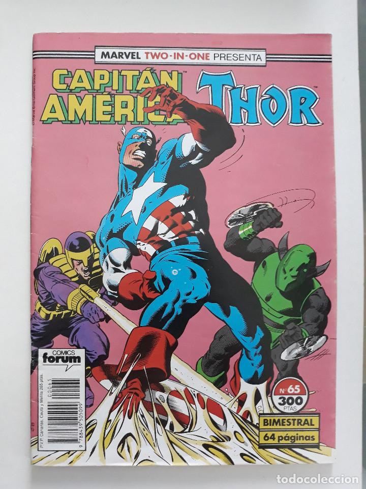 C&oacute;mics: MARVEL TWO-IN-ONE CAPITAN AMERICA THOR vol 1 N&ordm; 65 Forum - Foto 1
