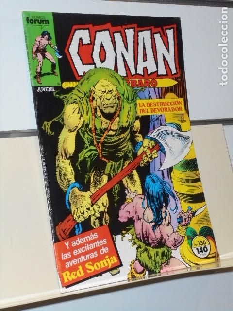 C&oacute;mics: CONAN EL BARBARO VOL. 1 N&ordm; 136 MARVEL - FORUM - Foto 1