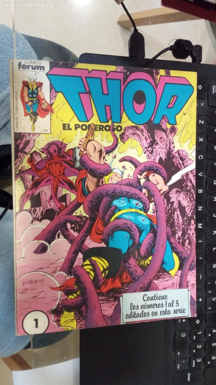 C&oacute;mics: RETAPADO FORUM THOR 1 A 5 NUEVO SIN LEER - Foto 1
