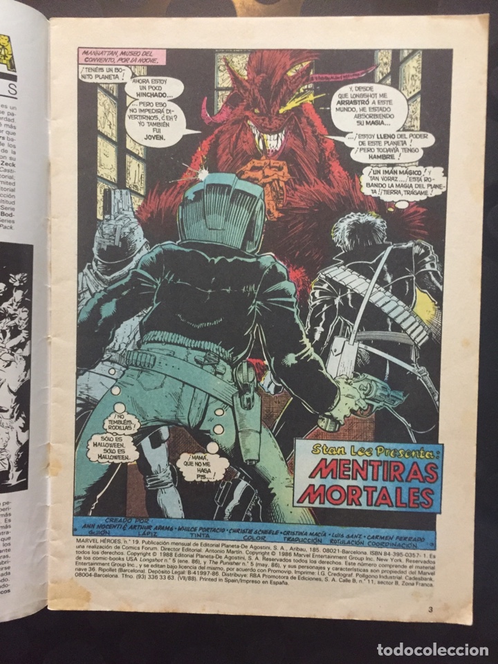 C&oacute;mics: MARVEL H&Eacute;ROES N.19 LONGSHOT ( 1986/1993 ) - Foto 3