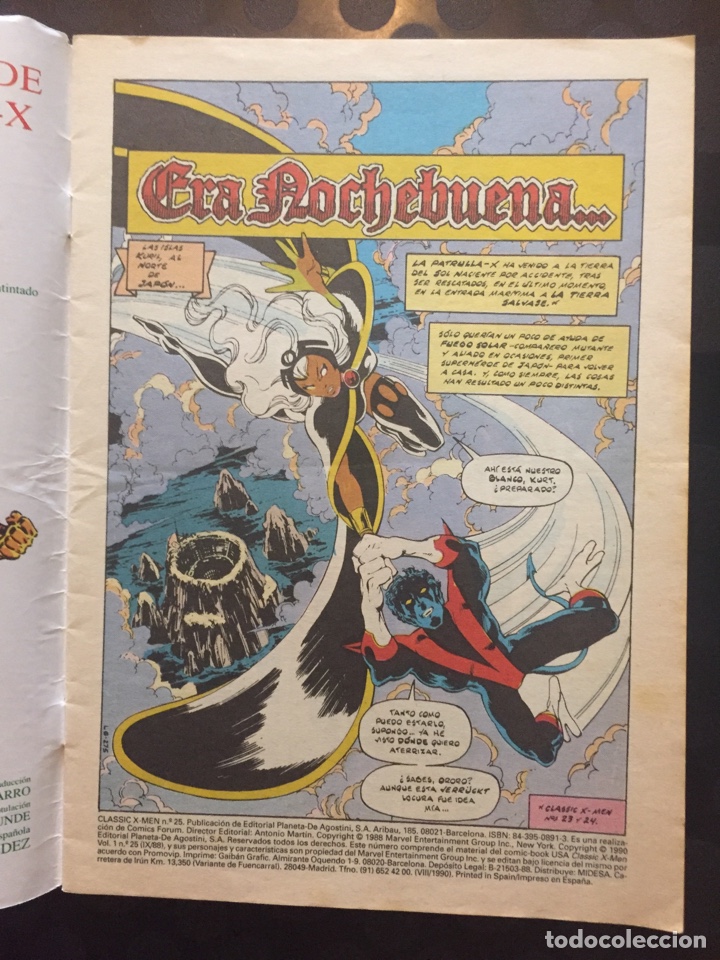C&oacute;mics: CLASSIC X MEN VOL.1 N.25 EN PODER DE MAGNUM ( 1988/1992 ) - Foto 3