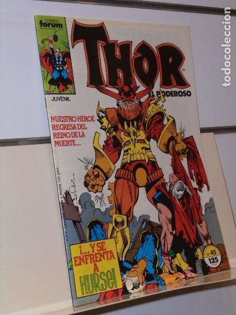 C&oacute;mics: THOR EL PODEROSO VOL. 1 N&ordm; 45 MARVEL - FORUM - Foto 1
