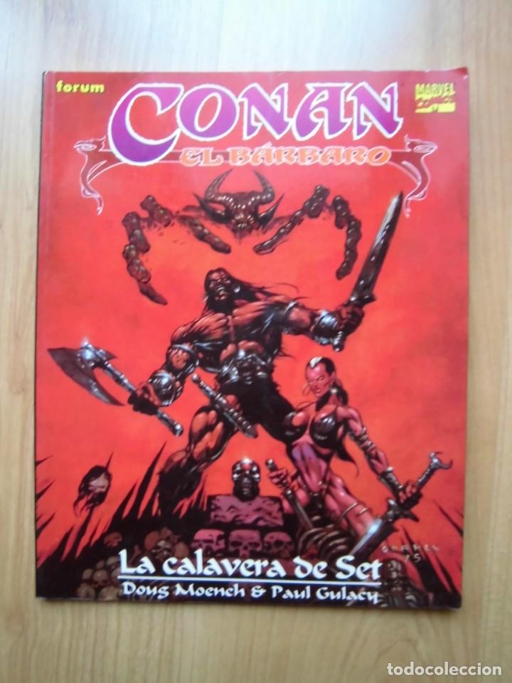 C&oacute;mics: CONAN EL B&Aacute;RBARO LA CALAVERA DE SET FORUM MARVEL COMICS - Foto 1