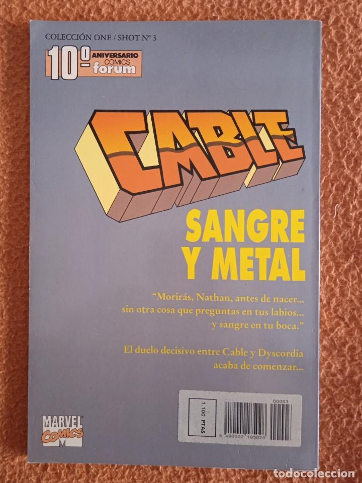 C&oacute;mics: COLECCION ONE SHOT 3 CABLE SANGRE Y METAL - Foto 2