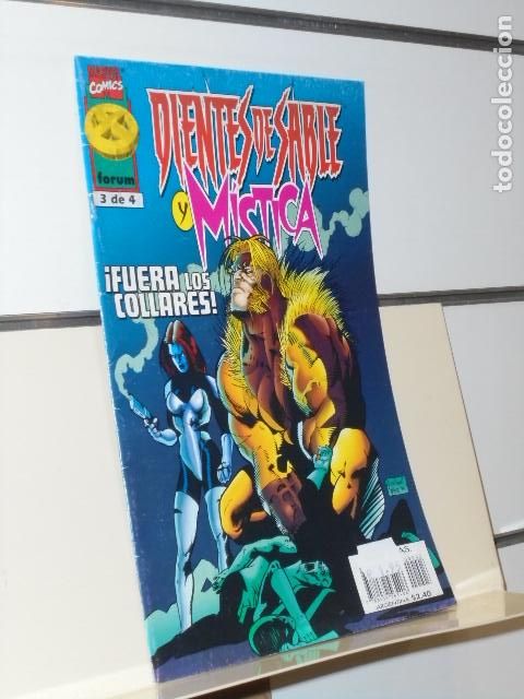 C&oacute;mics: DIENTES DE SABLE Y MISTICA N&ordm; 3 DE 4 MARVEL - FORUM - Foto 1