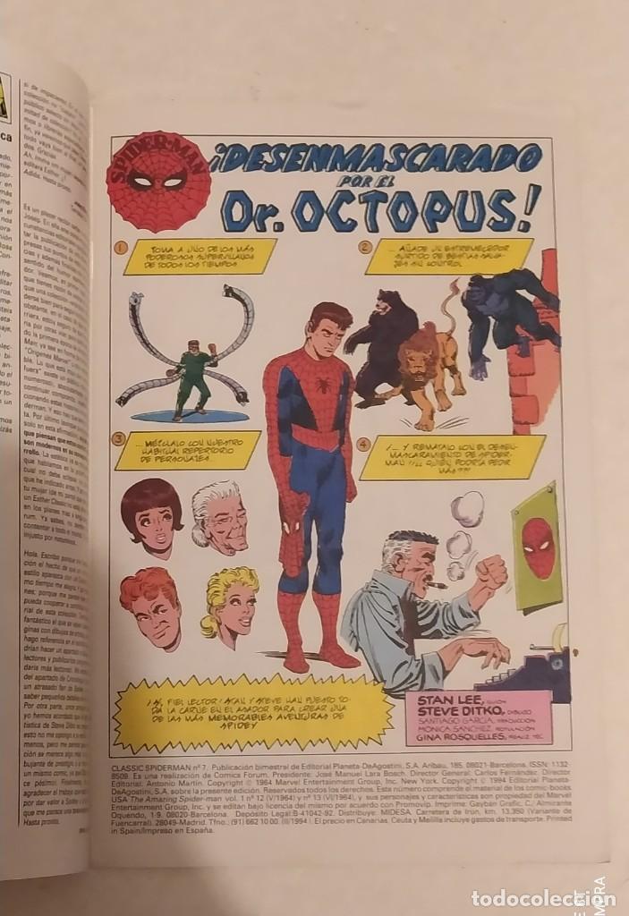 C&oacute;mics: CLASSIC SPIDERMAN N&ordm; 7. MARVEL FORUM. A&Ntilde;O 1994 - Foto 2