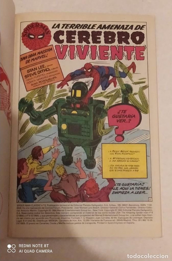 C&oacute;mics: SPIDERMAN CLASSIC N&ordm; 5. MARVEL FORUM. A&Ntilde;O 1993 - Foto 2