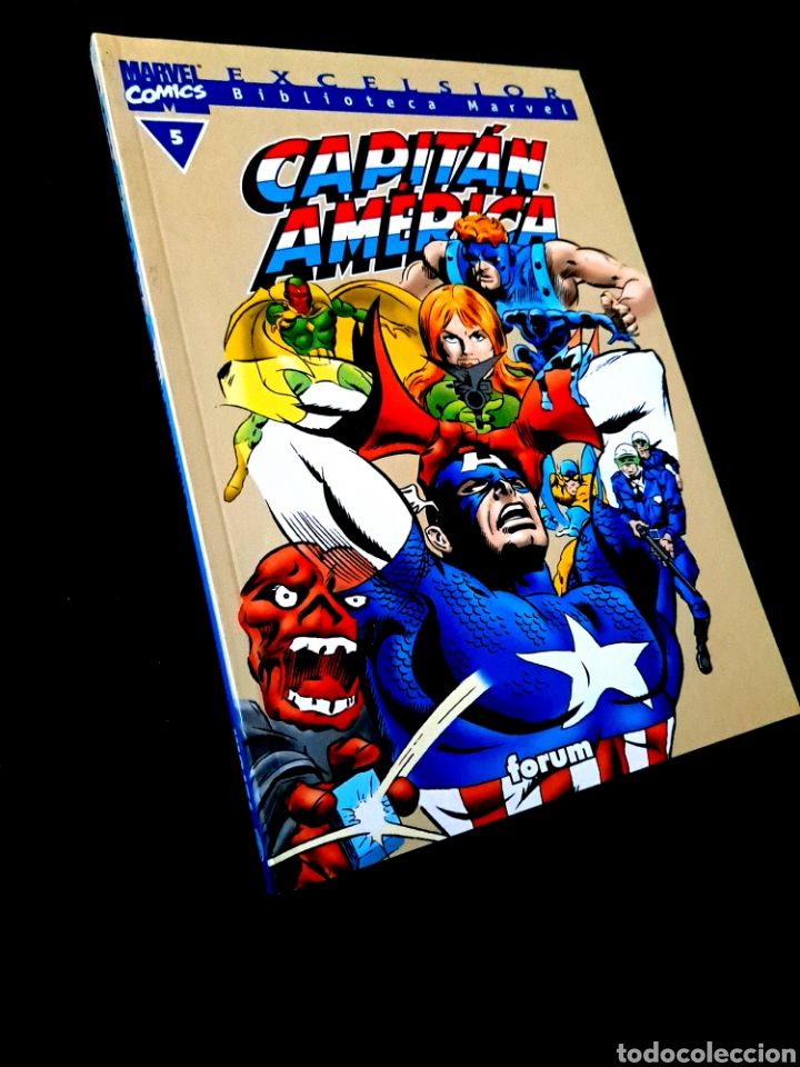 C&oacute;mics: EXCELENTE ESTADO CAPITAN AMERICA 5 BIBLIOTECA MARVEL EXCELSIOR COMICS FORUM - Foto 1