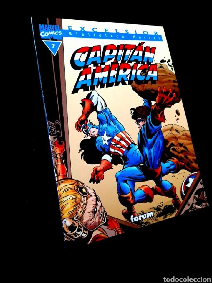 C&oacute;mics: EXCELENTE ESTADO CAPITAN AMERICA 7 BIBLIOTECA MARVEL EXCELSIOR COMICS FORUM - Foto 1