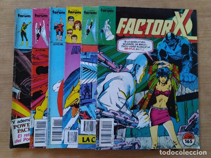 C&oacute;mics: LOTE 6 COMICS ORIGINALES - FACTOR X - MARVEL - COMICS FORUM - A&Ntilde;OS 80 ...L3716 - Foto 1