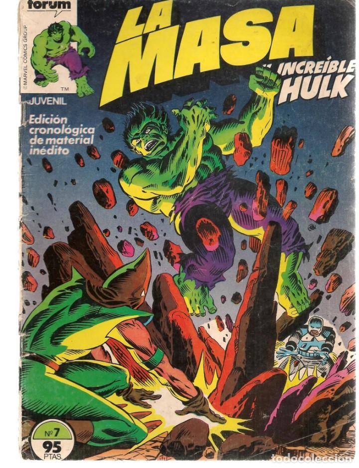 C&oacute;mics: LA MASA. EL INCREIBLE HULK. N&ordm; 7. FORUM (C/A18) - Foto 1